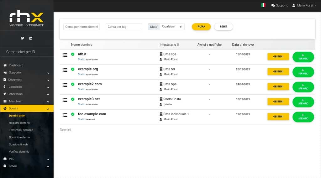 gestione autonoma DNS