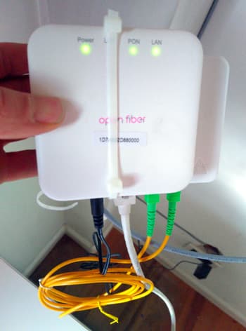 Attivazione accesso FTTH banda larga in fibra