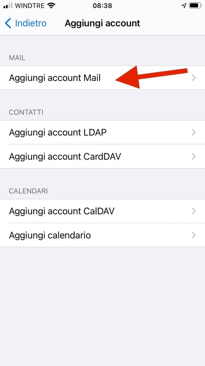 Configurare e-mail su Apple iPhone o iPad