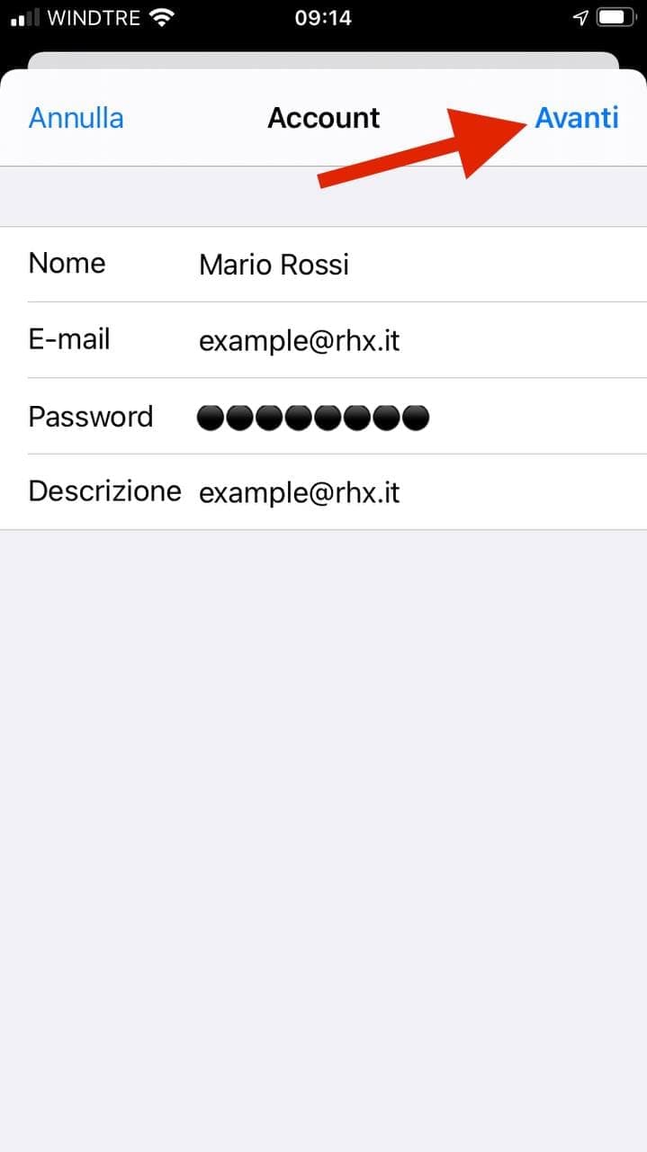 Configurare e-mail su Apple iPhone o iPad