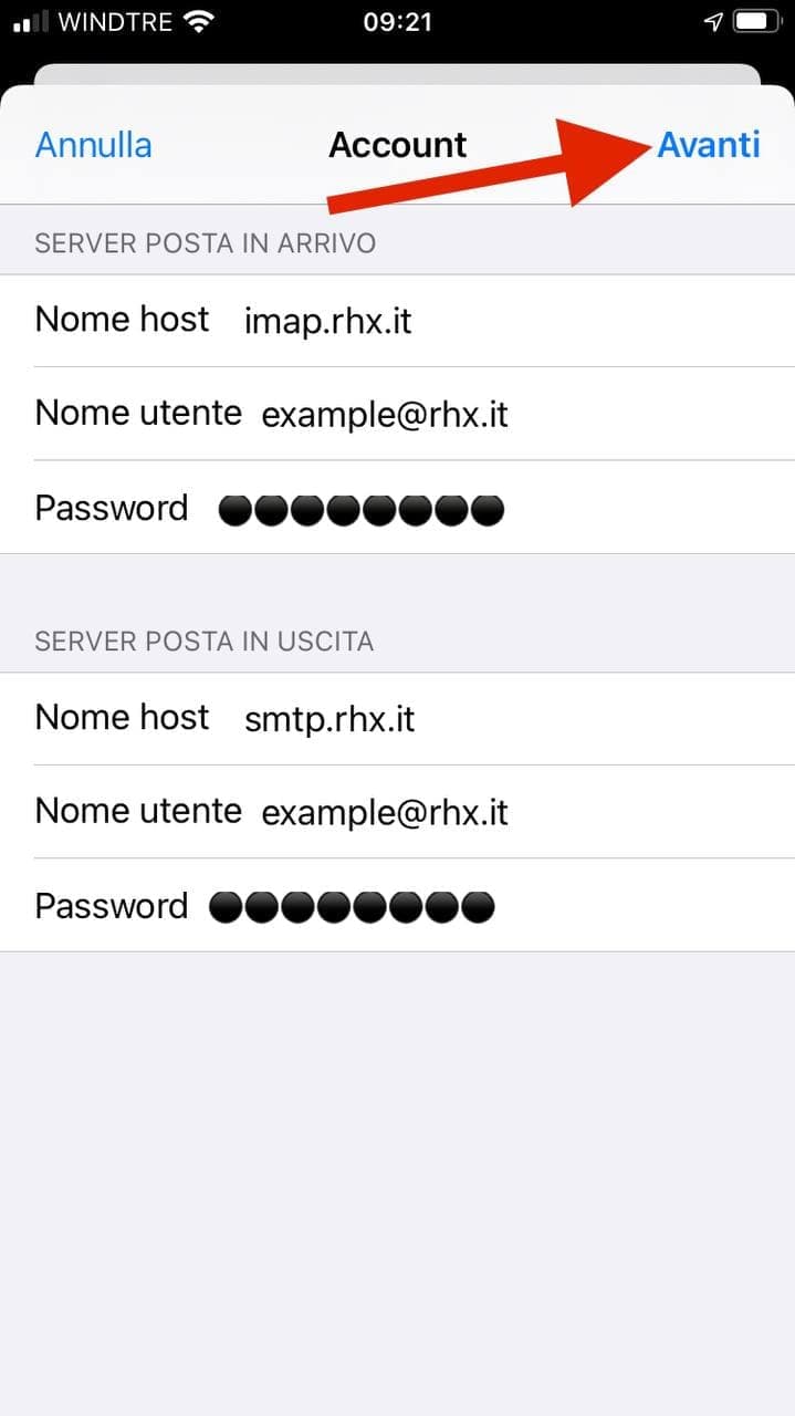 Configurare e-mail su Apple iPhone o iPad