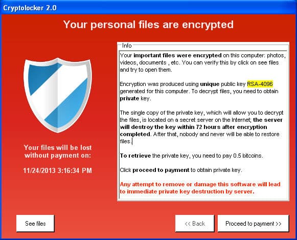 Difendersi da CryptoLocker e varianti