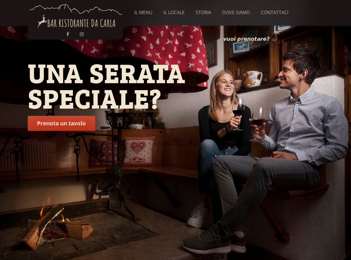 Sito web Ristorante Da Carla